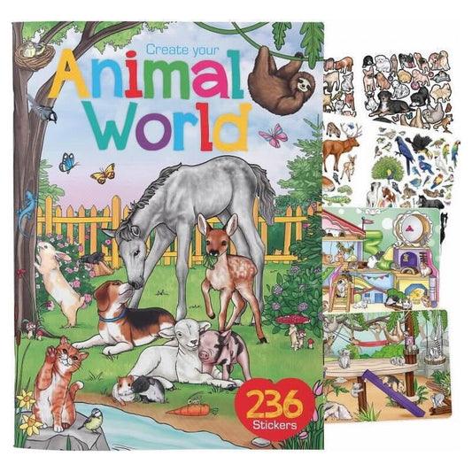 טופ מודל חוברת יצירה  animal word   עם 2