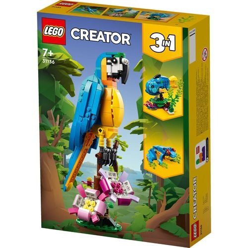 לגו קריאטור תוכי אקזוטי 3 ב-1 31136 LEGO CREATOR