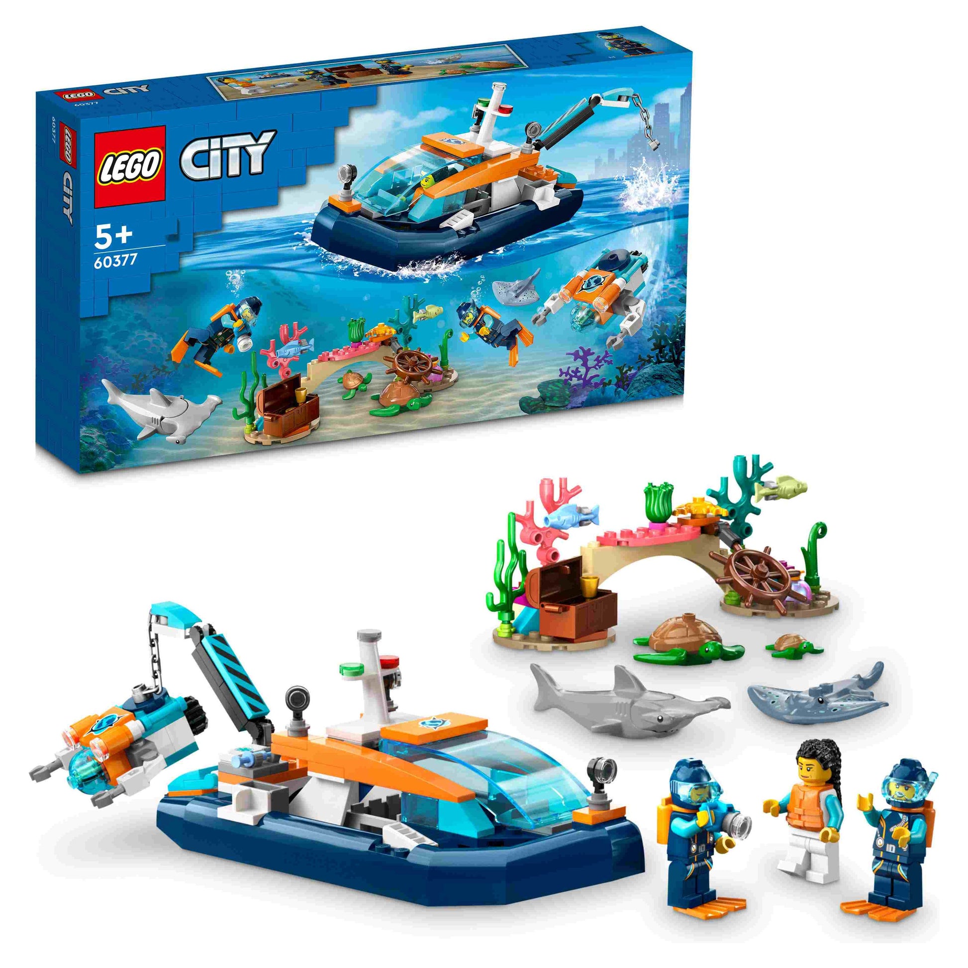 לגו סיטי ספינת צלילה ומחקר 60377 LEGO City