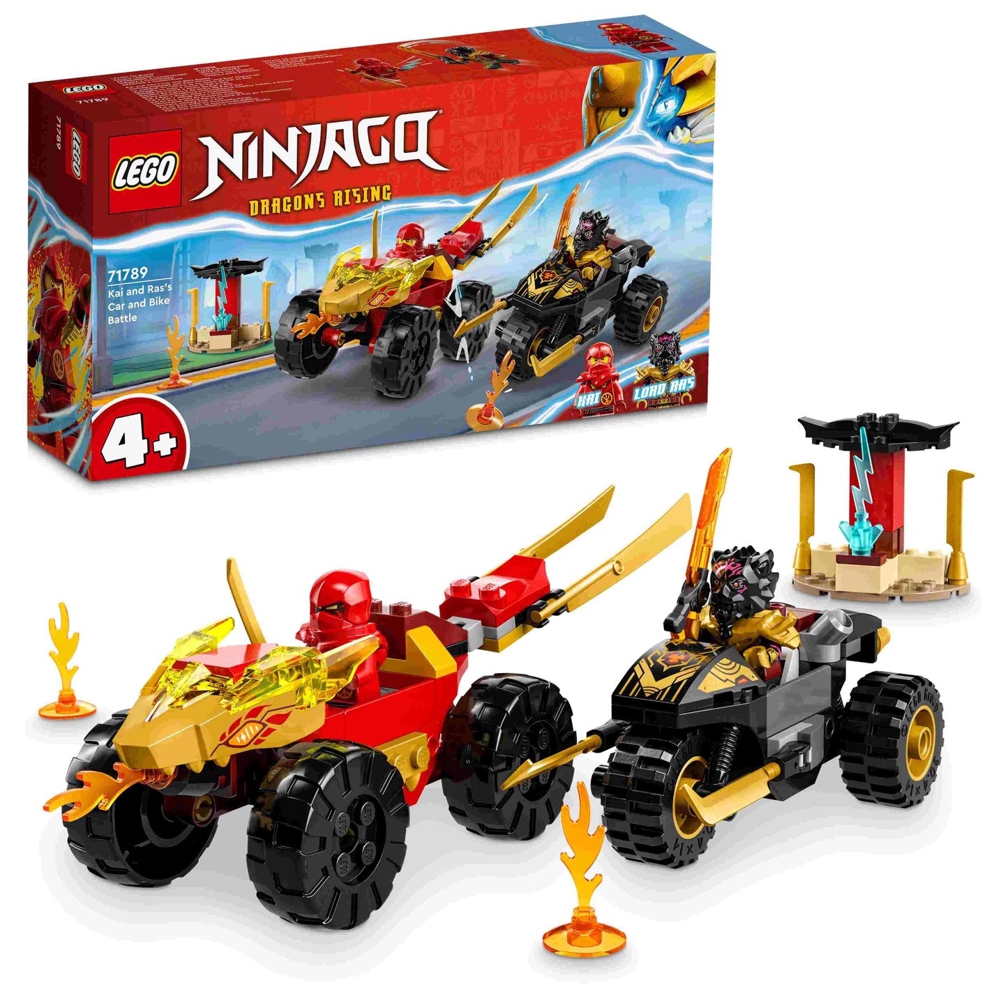 לגו נינגגו מכונית ואופנוע לחימה 71789 LEGO NINJAGO