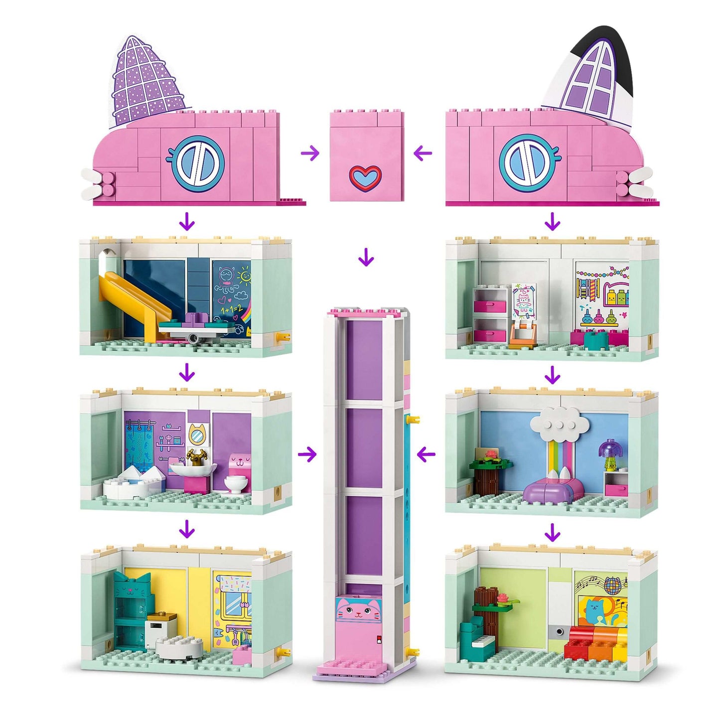 לגו בית הבובות של גבי 10788 LEGO Gabbys Dollhouse