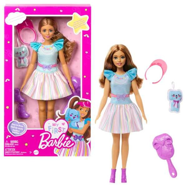 ברבי ראשונה שלי שמלת פסים עם ארנבון Barbie