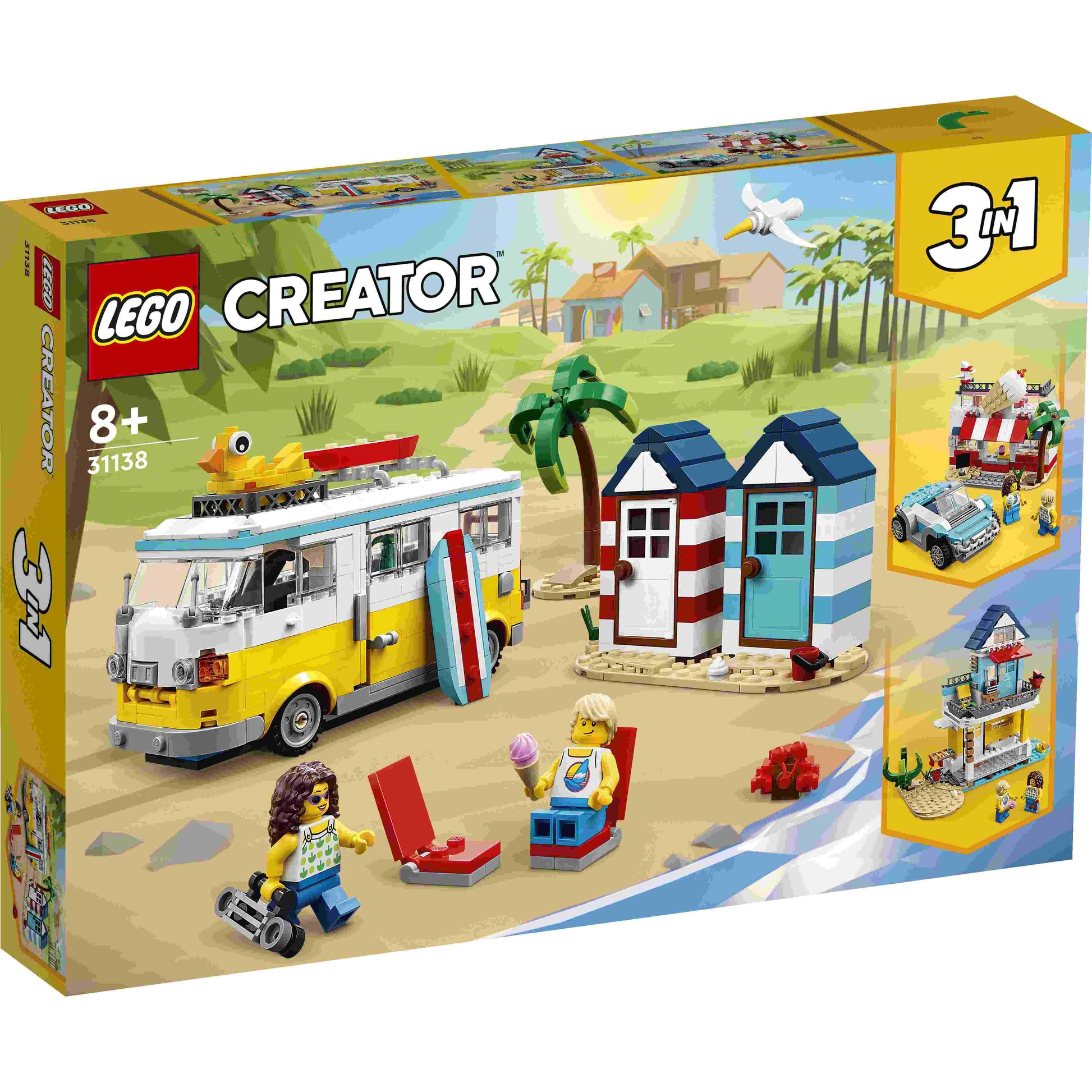 לגו קריאטור וואן לקמפינג בחוף 31138 LEGO CREATOR