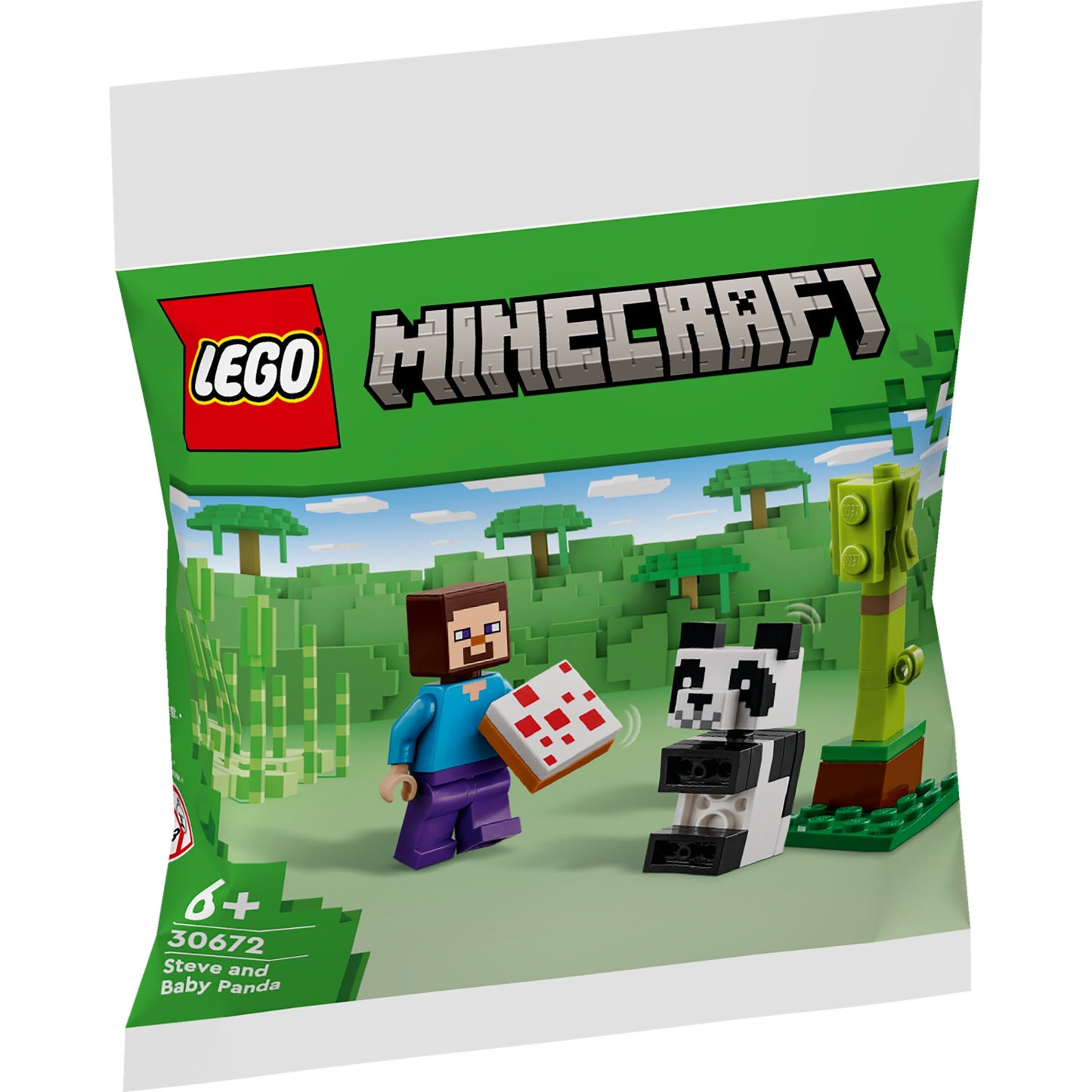 לגו מיינקרפט סטיב וגור פנדה 30672 LEGO Minecraft