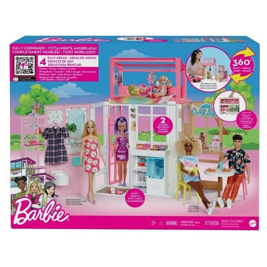 בית בובות ברבי מתקפל BARBIE