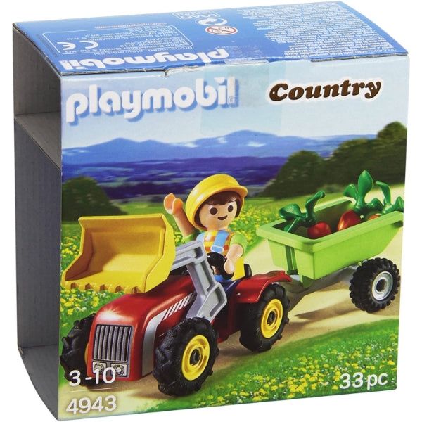 פליימוביל ביצת הפתעה כחולה - טרקטור 4943 Playmobil
