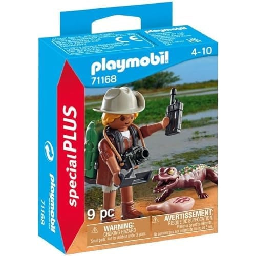 פליימוביל ספיישל פלוס חוקר טבע ותנין 71168 Playmobil