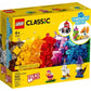 לגו קלאסי עם לבני בנייה שקופות 11013 LEGO Classic