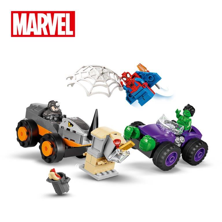 לגו גיבורי על הענק הירוק מול ריינו 10782 LEGO Marvel