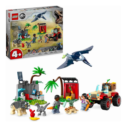 לגו עולם היורה מרכז הצלה לגורי דינוזאור 76963 LEGO Jurassic World