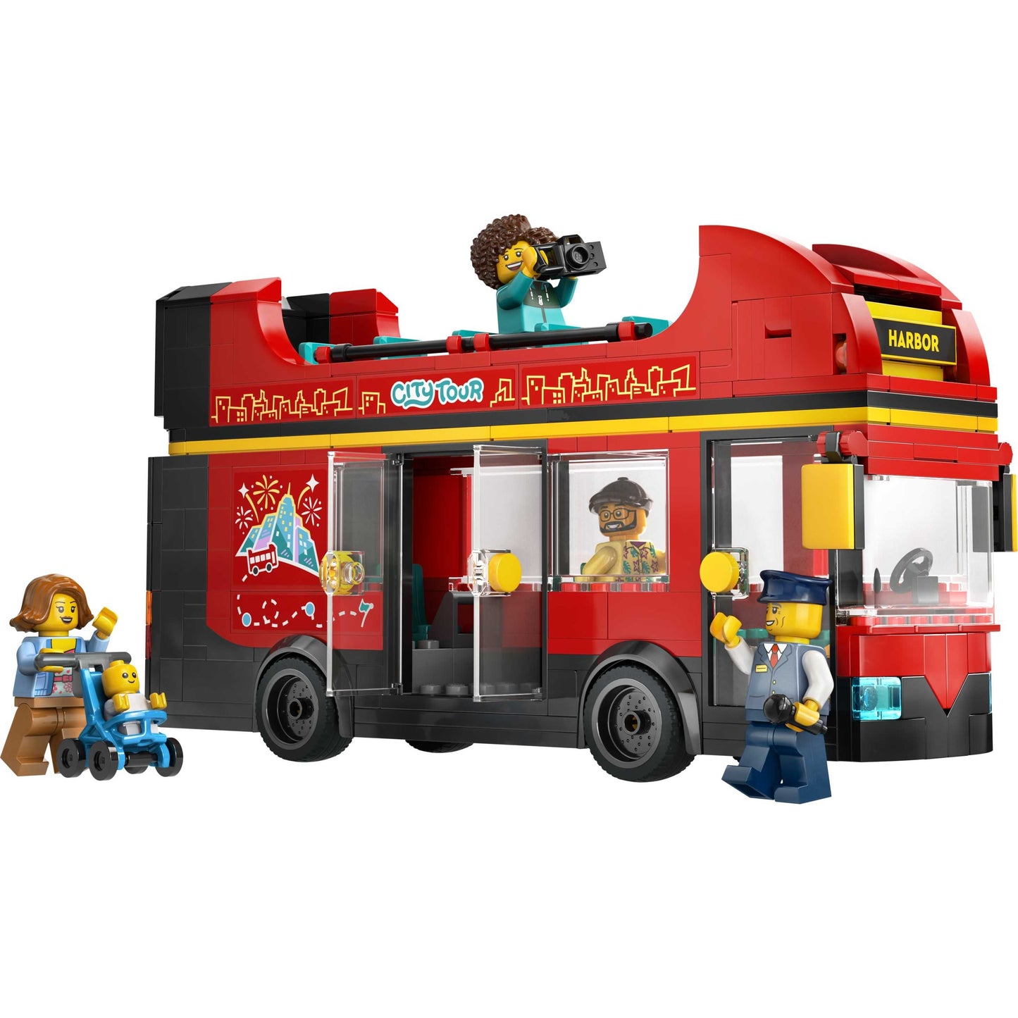 לגו סיטי אוטובוס תיירות אדום 2 קומות 60407 LEGO City