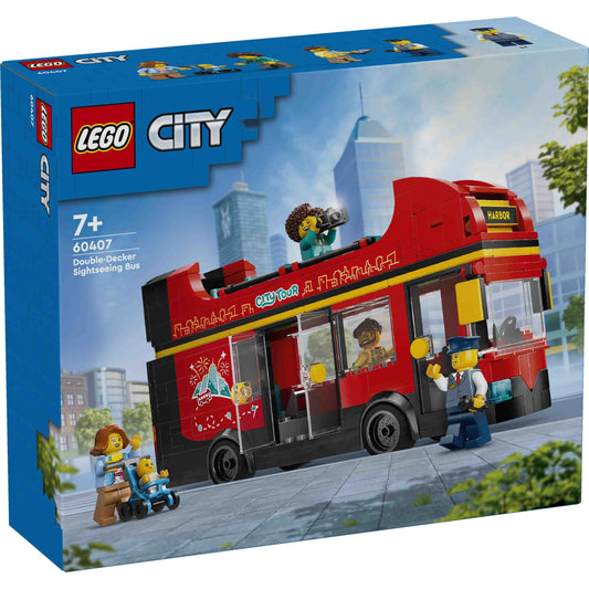 לגו סיטי אוטובוס תיירות אדום 2 קומות 60407 LEGO City