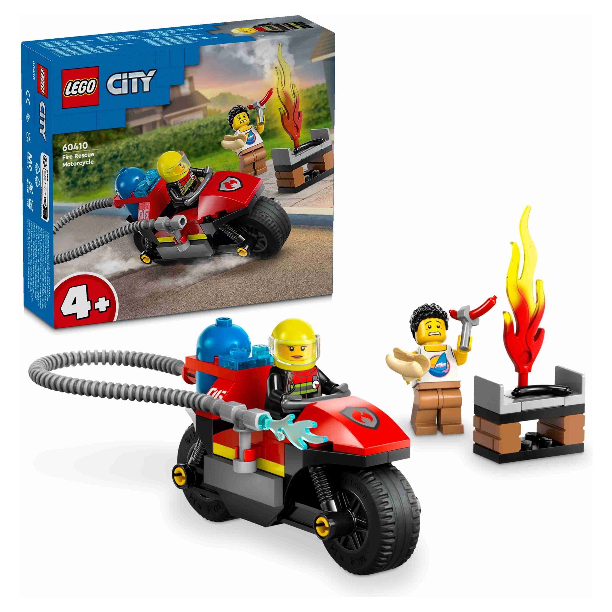 לגו סיטי אופנוע חילוץ מאש 60410 LEGO City