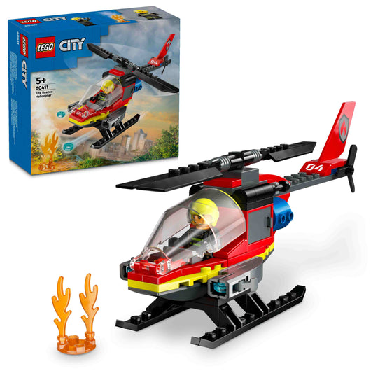 לגו סיטי מסוק הצלה מאש 60411 LEGO City