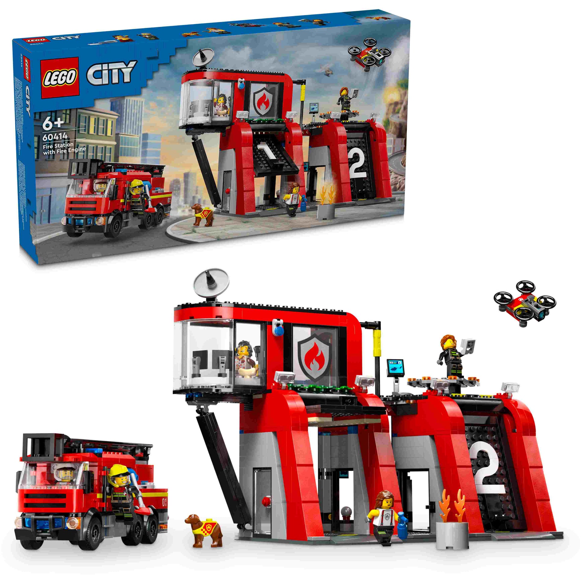 לגו סיטי תחנת כיבוי אש וכבאית 60414 LEGO City