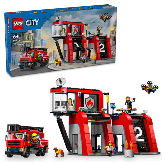 לגו סיטי תחנת כיבוי אש וכבאית 60414 LEGO City