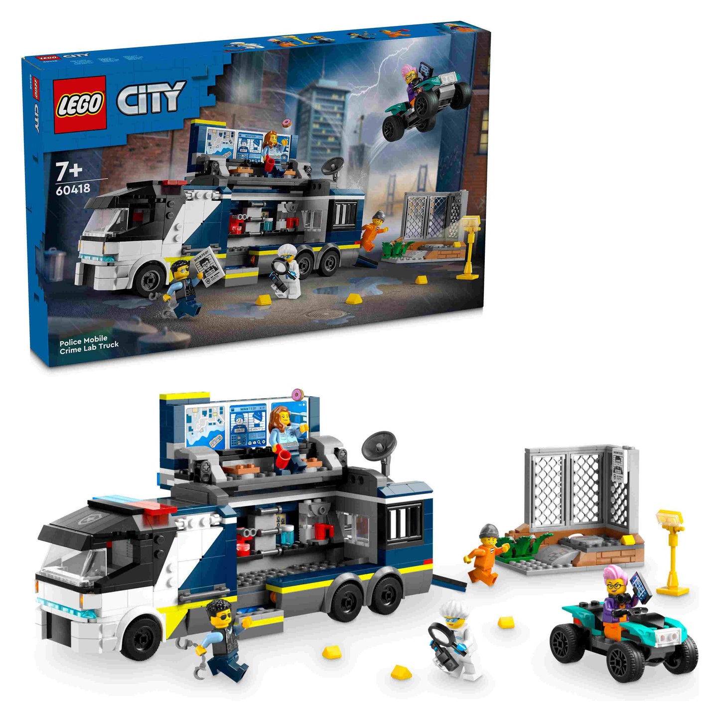 לגו סיטי משאית מעבדת פשע ניידת 60418 LEGO City