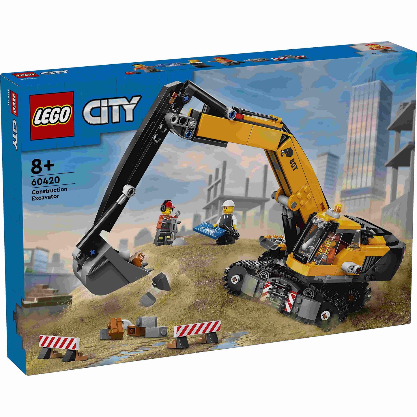 לגו סיטי מחפר צהוב 60420 LEGO City