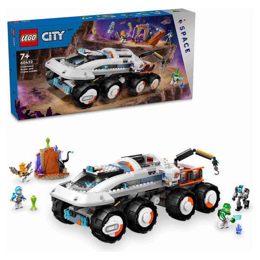 לגו סיטי רובר פיקוד עם מנוף להעמסה 60432 LEGO City