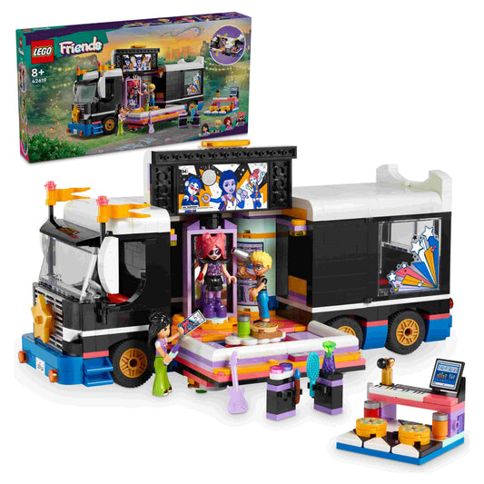 לגו חברות אוטובוס סיבוב הופעות פופ 42619 LEGO Friends