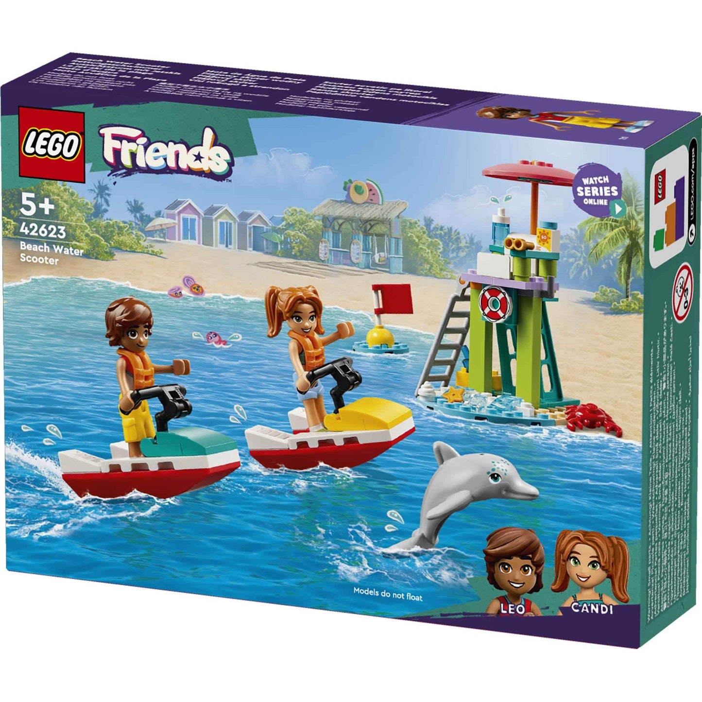 לגו חברות אופנוע ים ומציל בחוף 42623 LEGO Friends