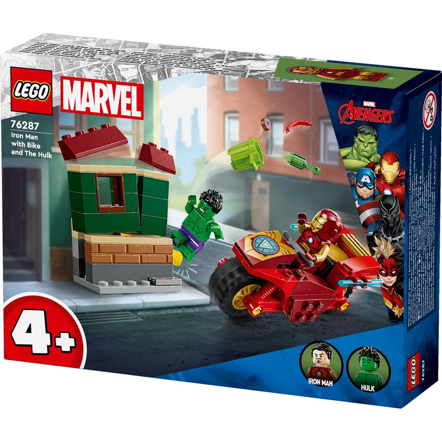 לגו מארוול אירון מן עם אופנוע והענק הירוק 76287 LEGO Marvel