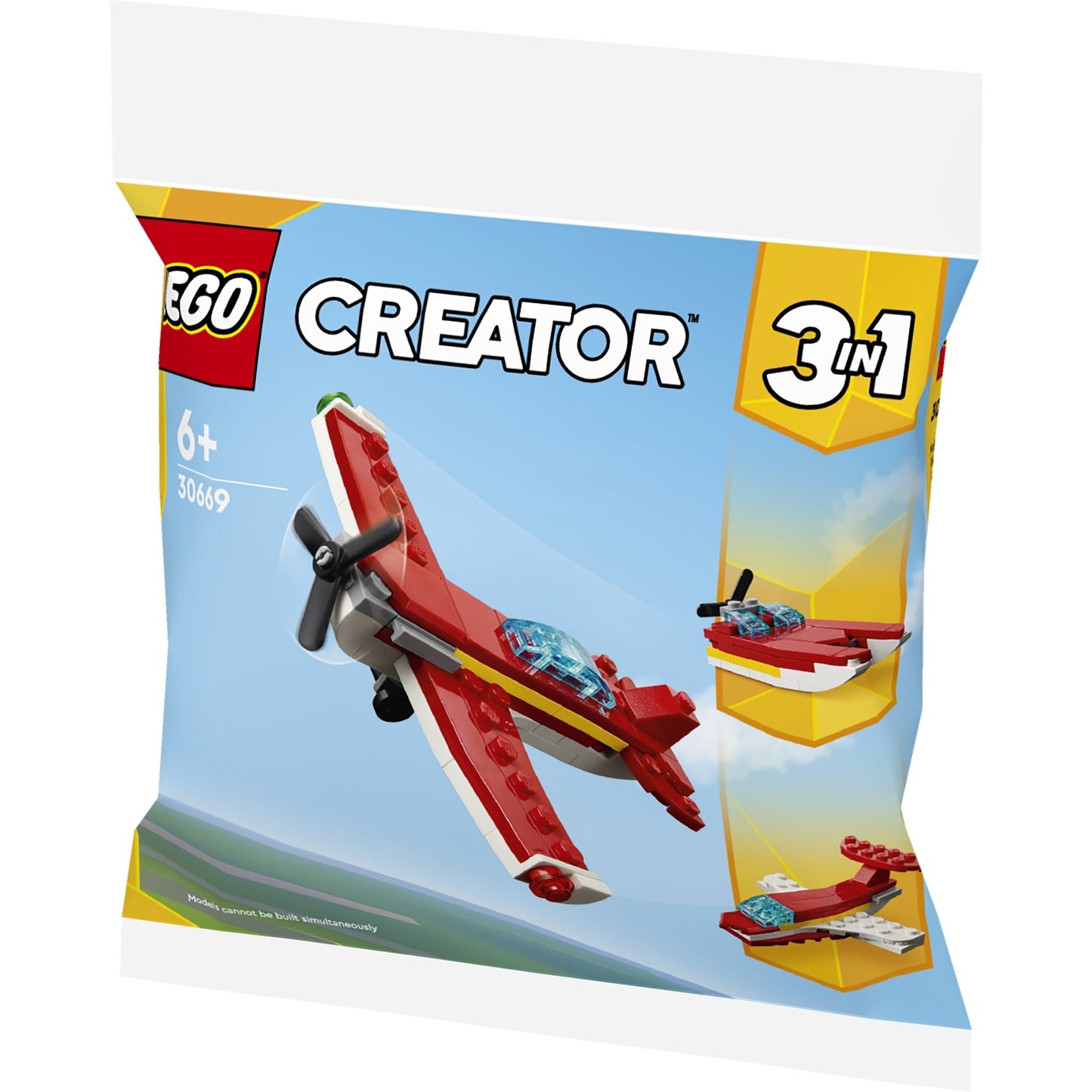 לגו קריאטור מטוס אדום אייקוני שקית 30669 LEGO CREATOR