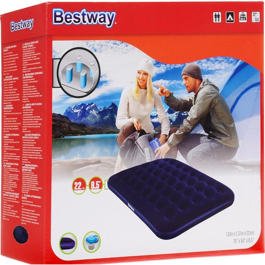 מזרון קטיפה זוגי BESTWAY 22*137*191