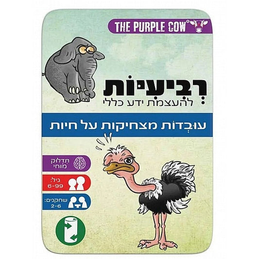 משחק רביעיות להעצמת ידע כללי - עובדות מצ