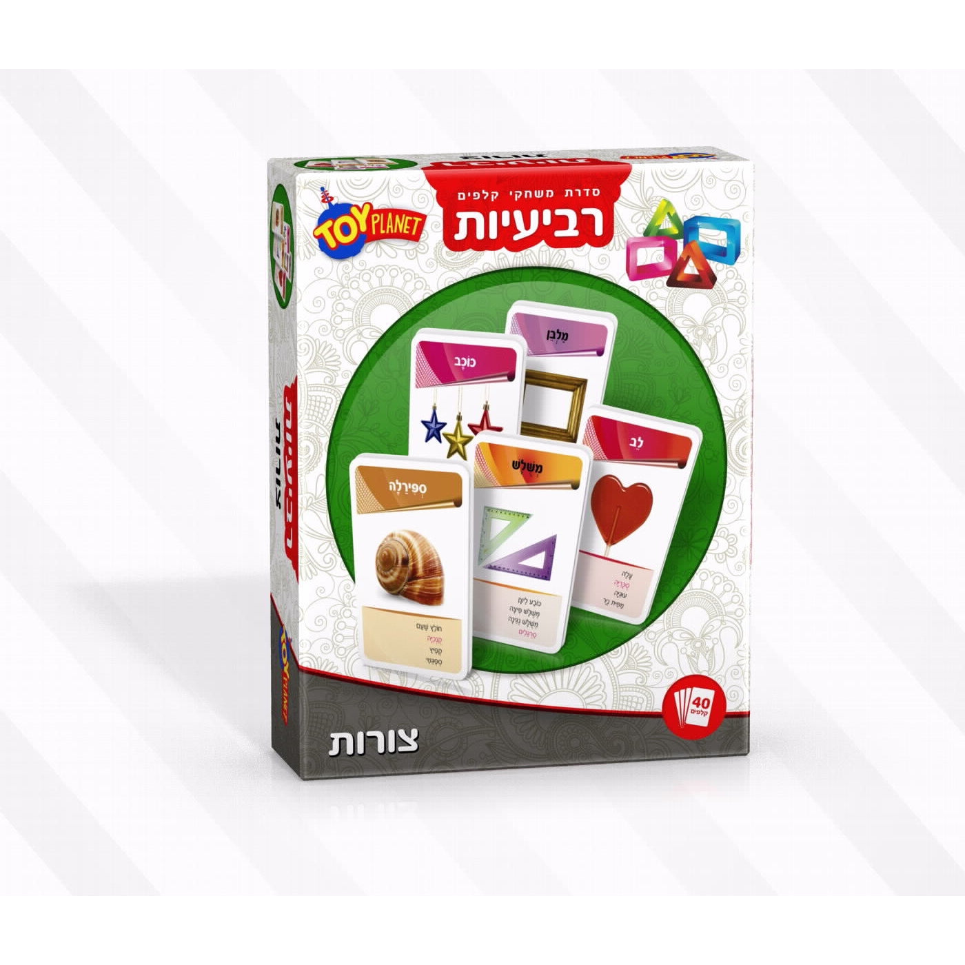 רביעיות משחק קלפים צורות