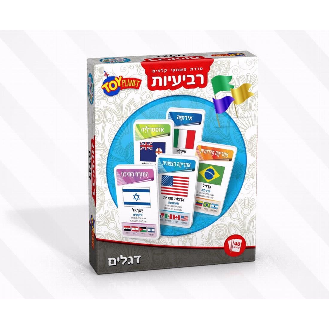 רביעיות משחק קלפים דגלים